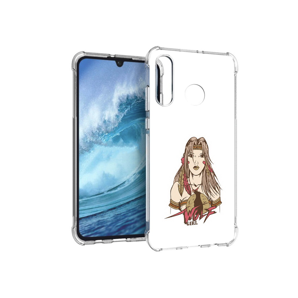 

Чехол MyPads Tocco для Huawei P30 Lite девушка волк, Прозрачный, Tocco