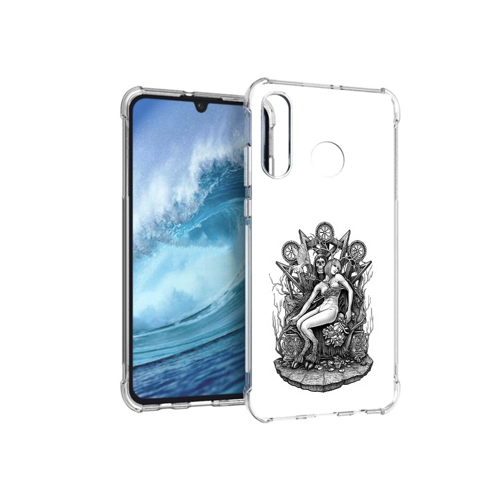 Чехол MyPads Tocco для Huawei P30 Lite девушка на троне