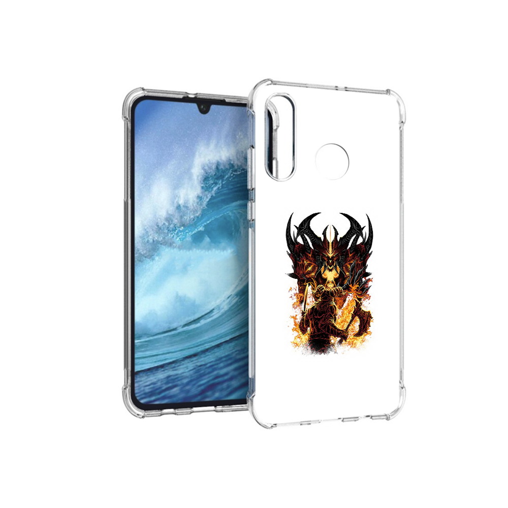 

Чехол MyPads Tocco для Huawei P30 Lite демон shadow fiend, Прозрачный, Tocco