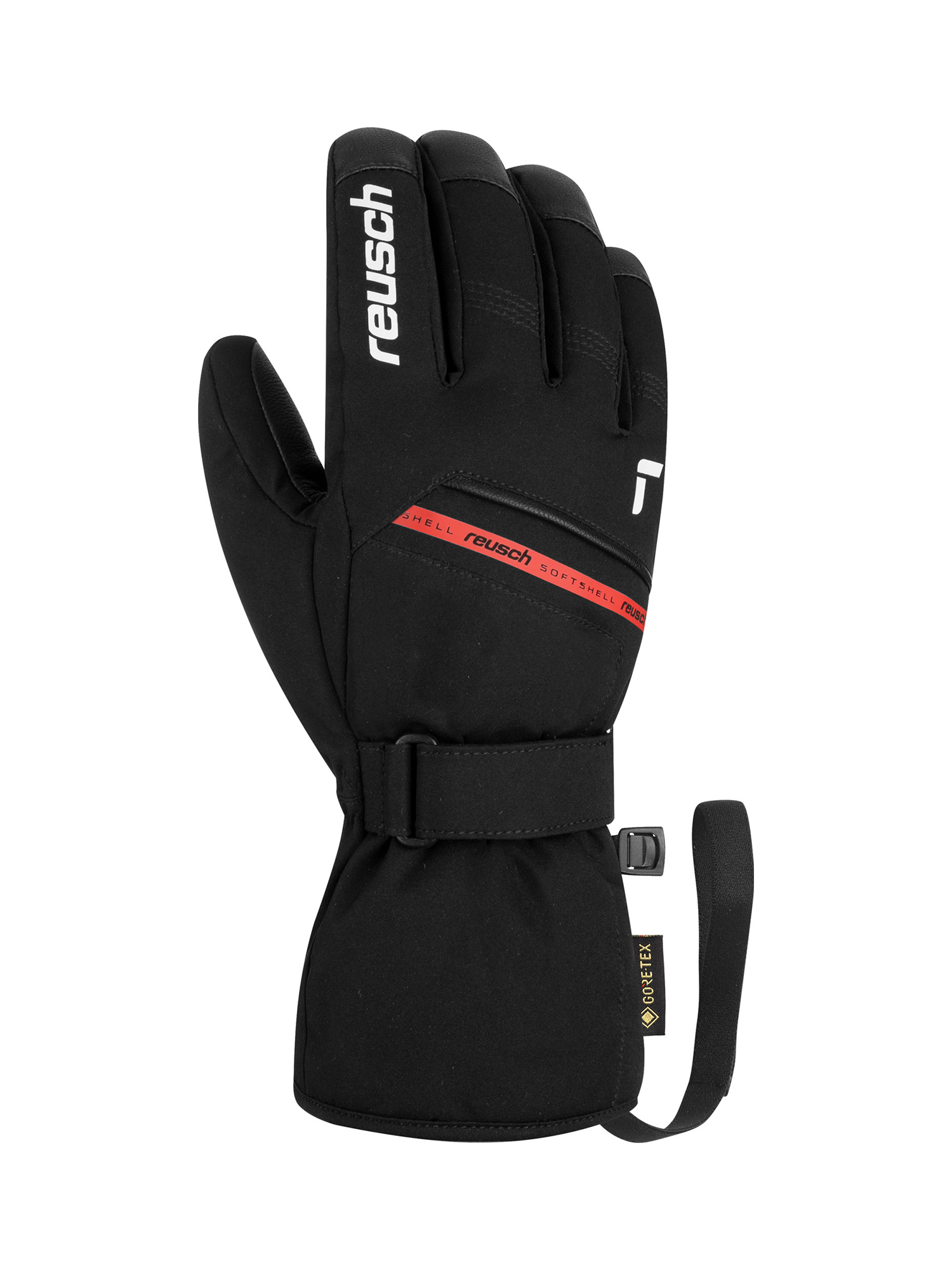 

Перчатки Reusch Morris Gore-Tex Black/White/Fire Red (Дюйм:9,5) 2024-25, Черный, Morris Gore-Tex