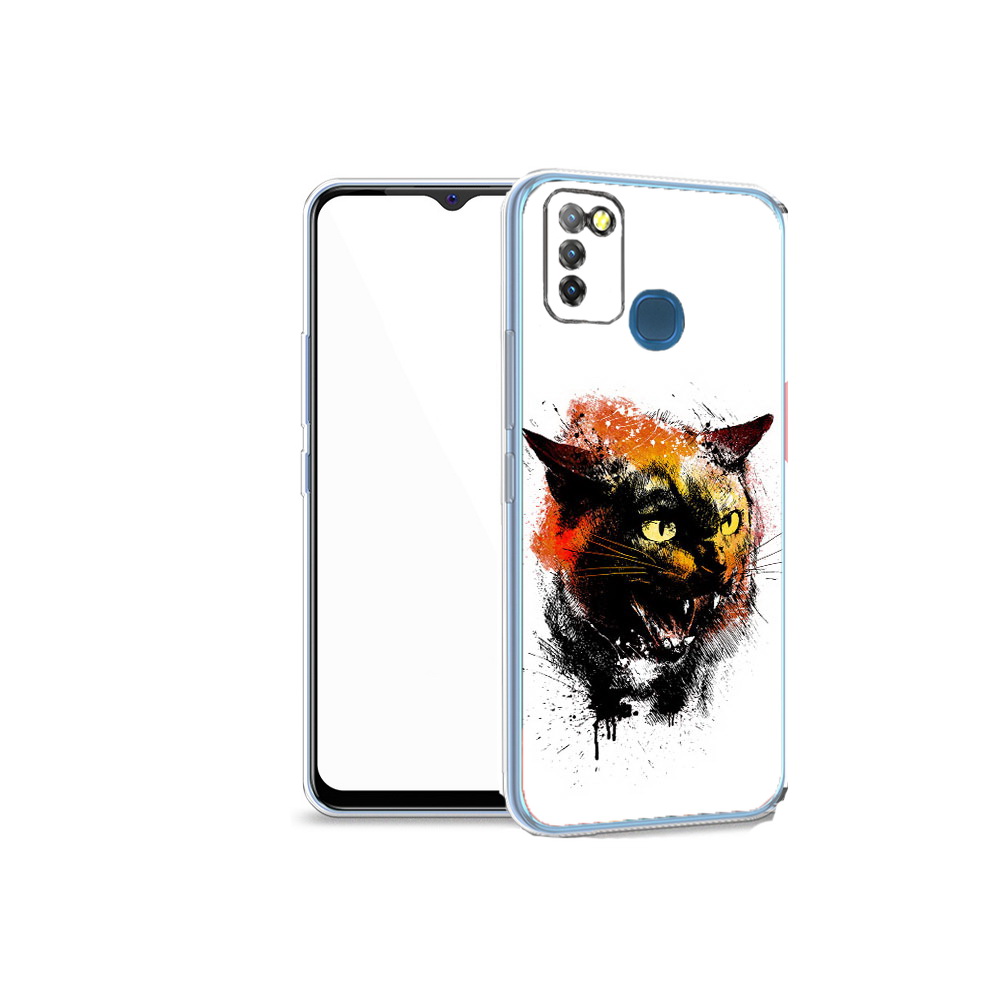 

Чехол MyPads Tocco для Infinix Hot 10 Lite сиамский кот, Прозрачный, Tocco