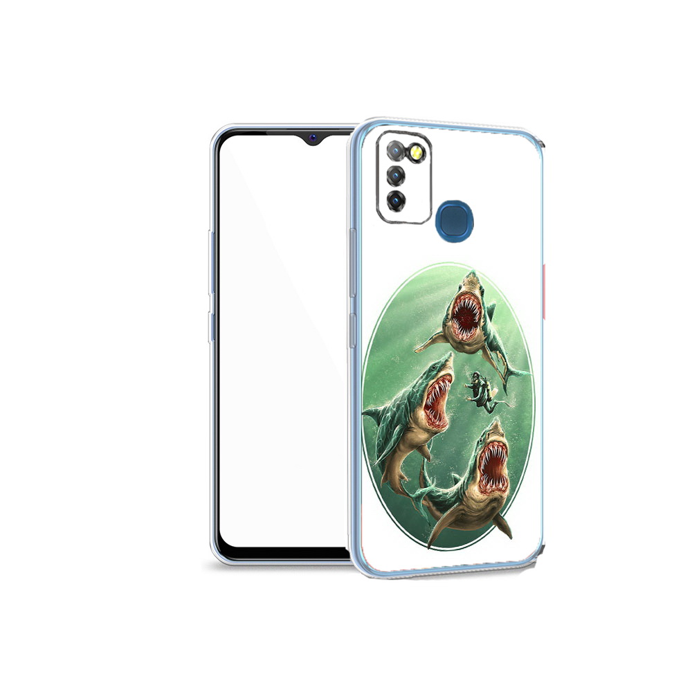 

Чехол MyPads Tocco для Infinix Hot 10 Lite синяя бездна, Прозрачный, Tocco