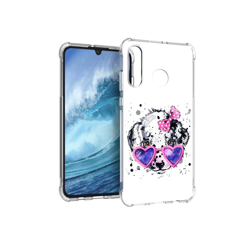 Чехол MyPads Tocco для Huawei P30 Lite долматинец в очках