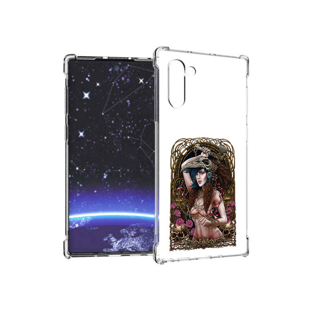 

Чехол MyPads Tocco для Samsung Galaxy Note 10 красивая девушка рисунок (PT135782.511.407), Прозрачный, Tocco