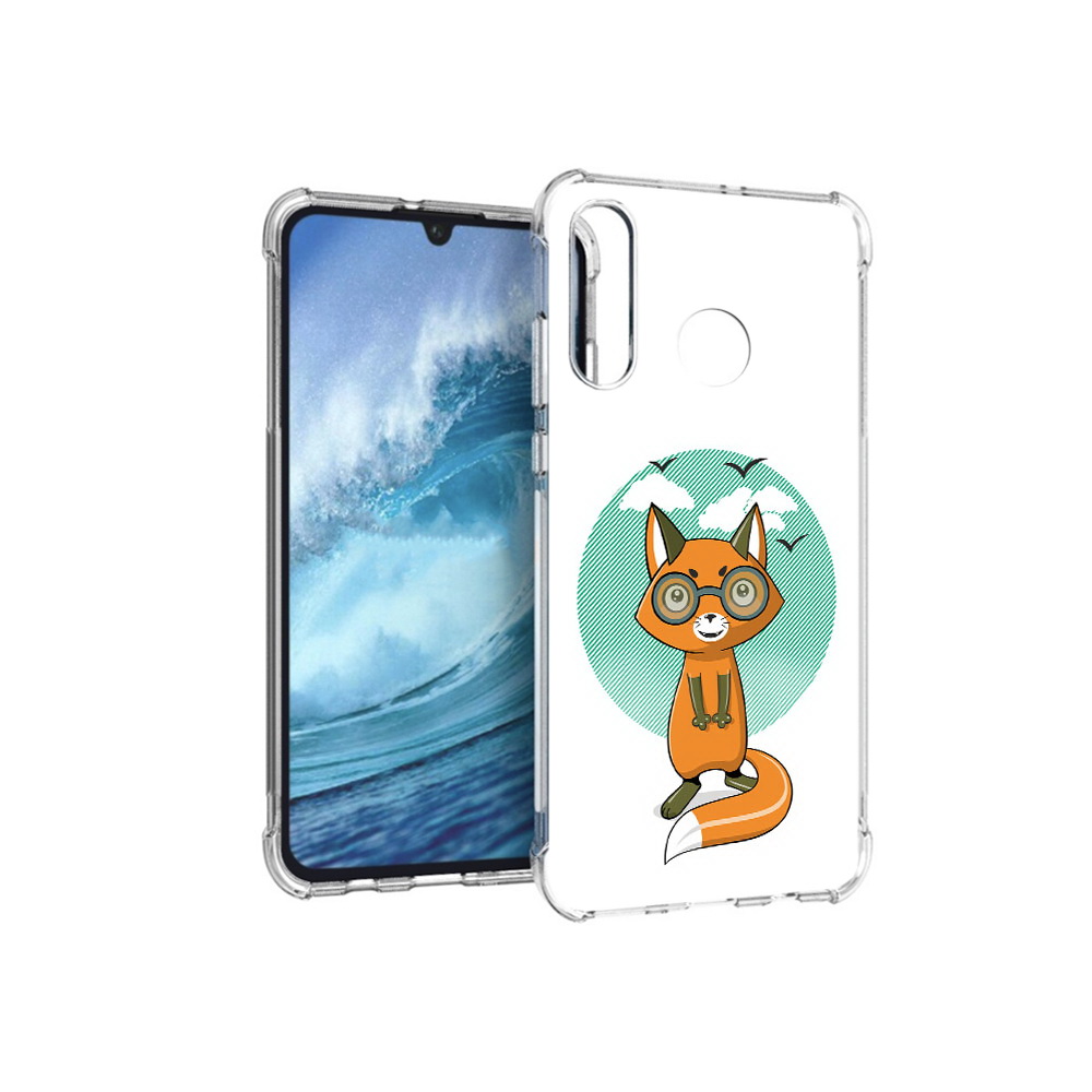 

Чехол MyPads Tocco для Huawei P30 Lite задумчивая лиса, Прозрачный, Tocco