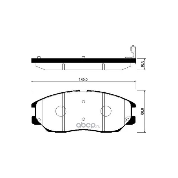 

Тормозные колодки HSB hp0016