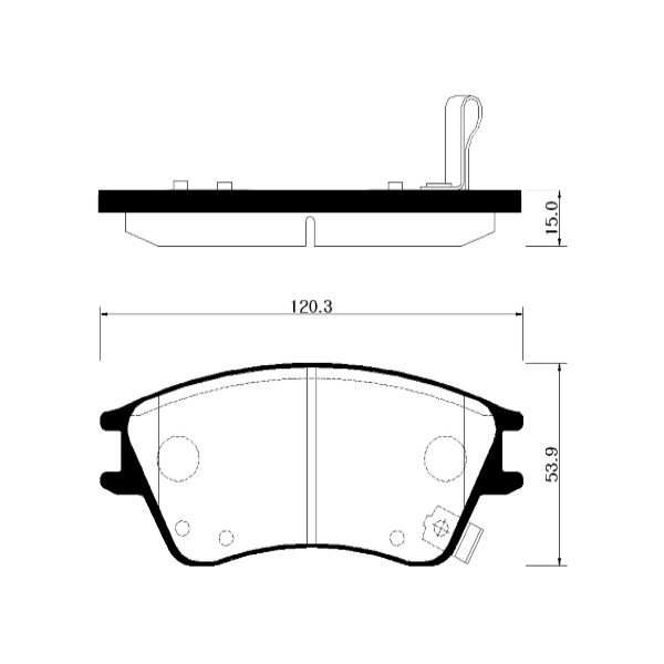 

Колодки тормозные дисковые HSB hp0020