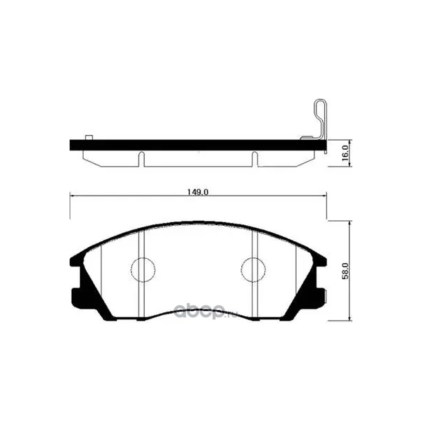 

Тормозные колодки HSB hp0022