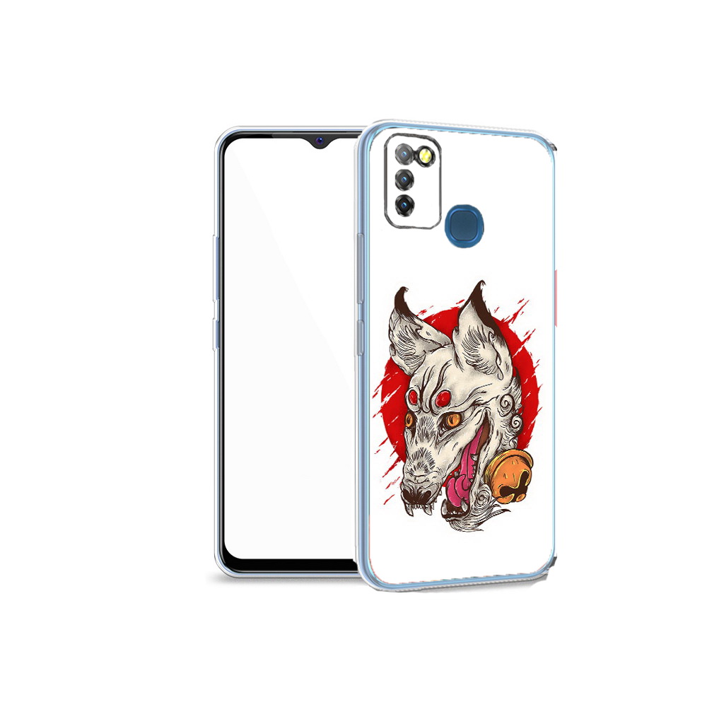 

Чехол MyPads Tocco для Infinix Hot 10 Lite страшная собака, Прозрачный, Tocco