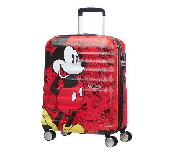 Чемодан American Tourister Spinner Wavebreaker Disney - Mickey Comics red 36 л