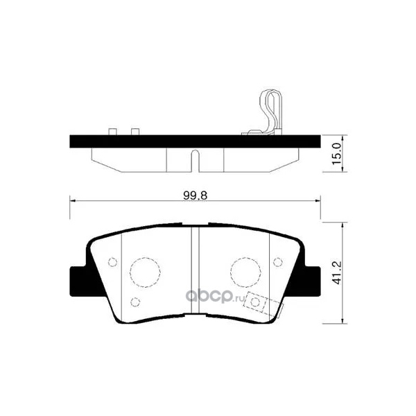 

Тормозные колодки HSB hp0038