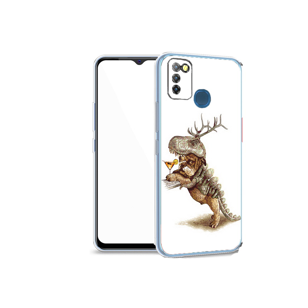 

Чехол MyPads Tocco для Infinix Hot 10 Lite тематическая вечеринка, Прозрачный, Tocco