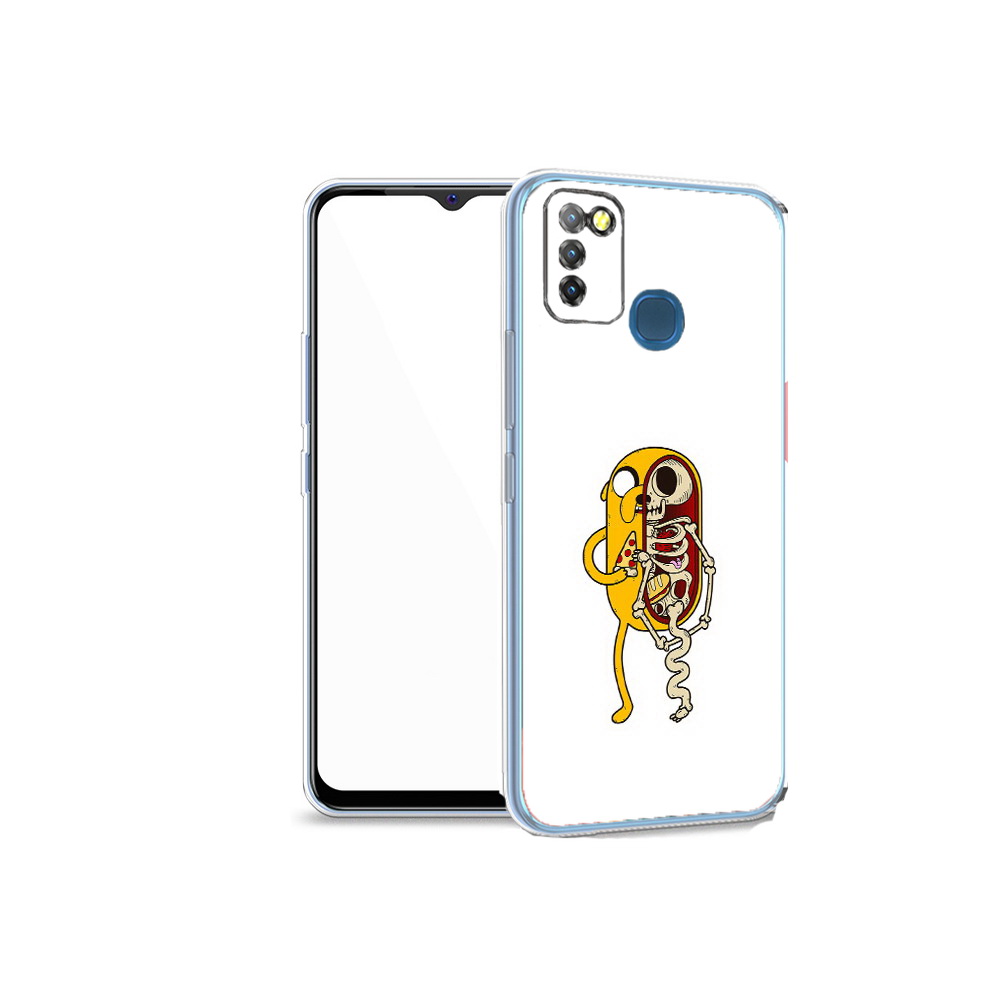 

Чехол MyPads Tocco для Infinix Hot 10 Lite Джейк скелет, Прозрачный, Tocco