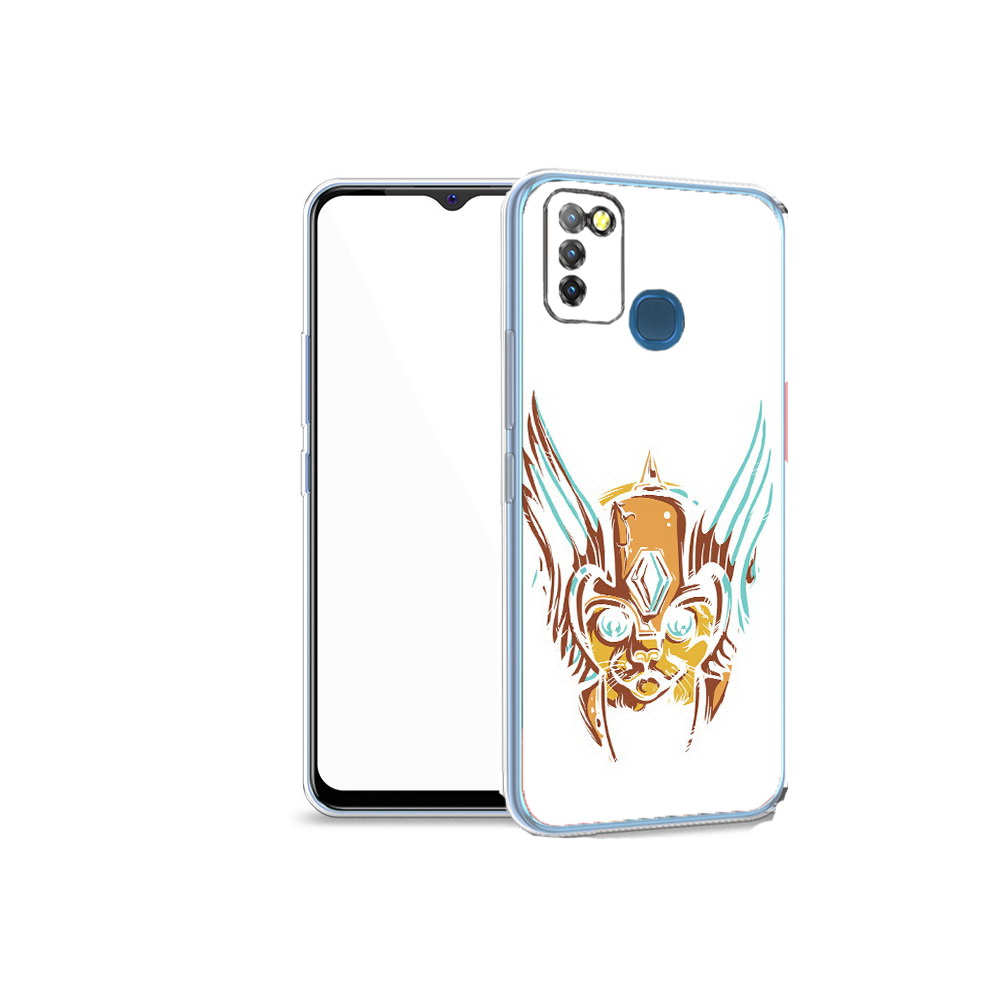 

Чехол MyPads Tocco для Infinix Hot 10 Lite тор абстракция, Прозрачный, Tocco