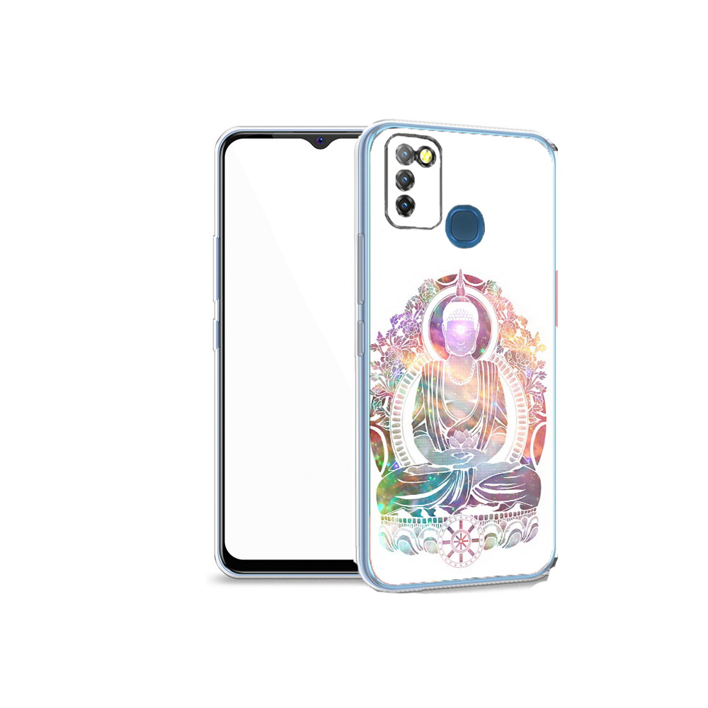 

Чехол MyPads Tocco для Infinix Hot 10 Lite умный мужчина абстракция, Прозрачный, Tocco