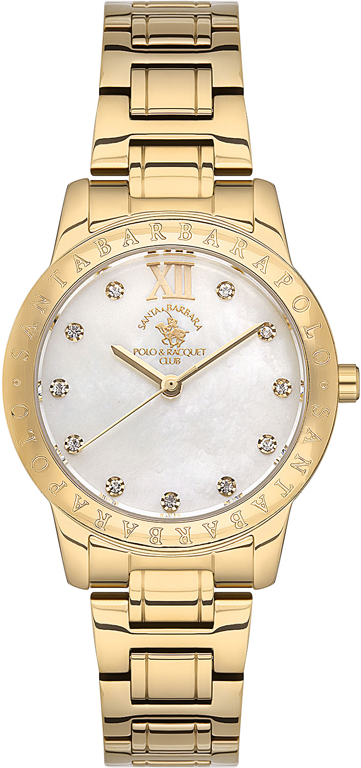 Наручные часы женские Santa Barbara Polo & Racquet Club SB.1.10257-4 золотистые