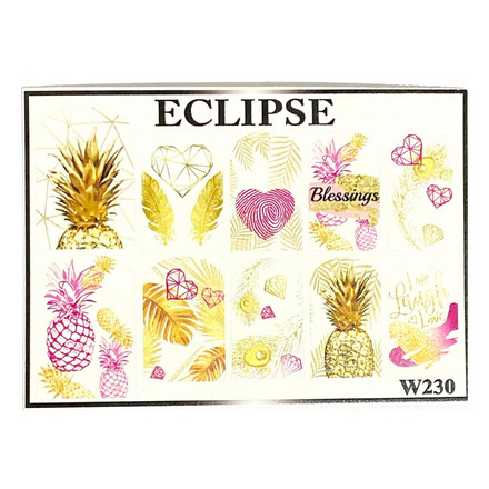 

Набор, Eclipse, Слайдер-дизайн для ногтей W №230, 3 шт., Разноцветный