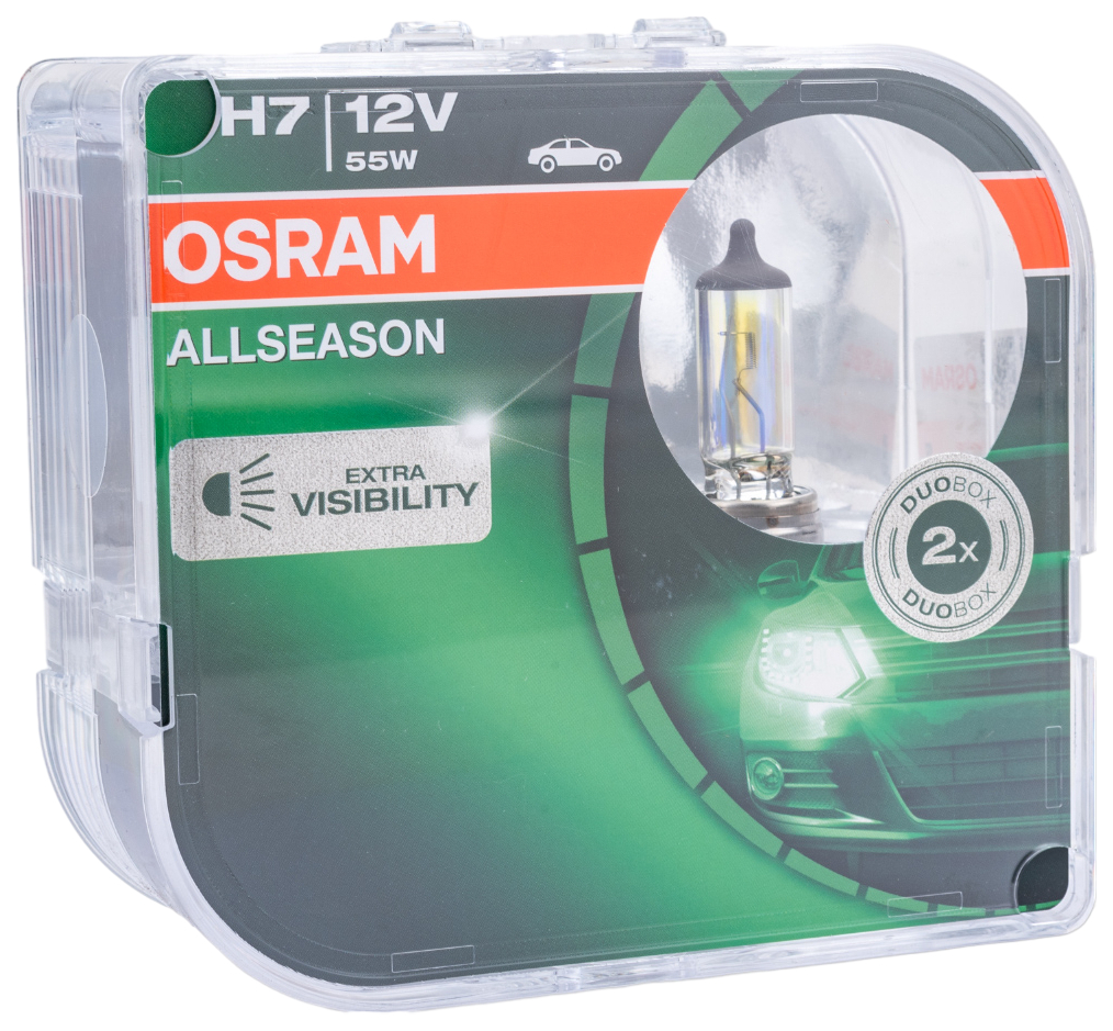 

Лампа H7 12V 55W Allseason +30% Px26d, К2 Шт. Osram 64210ALLHCB