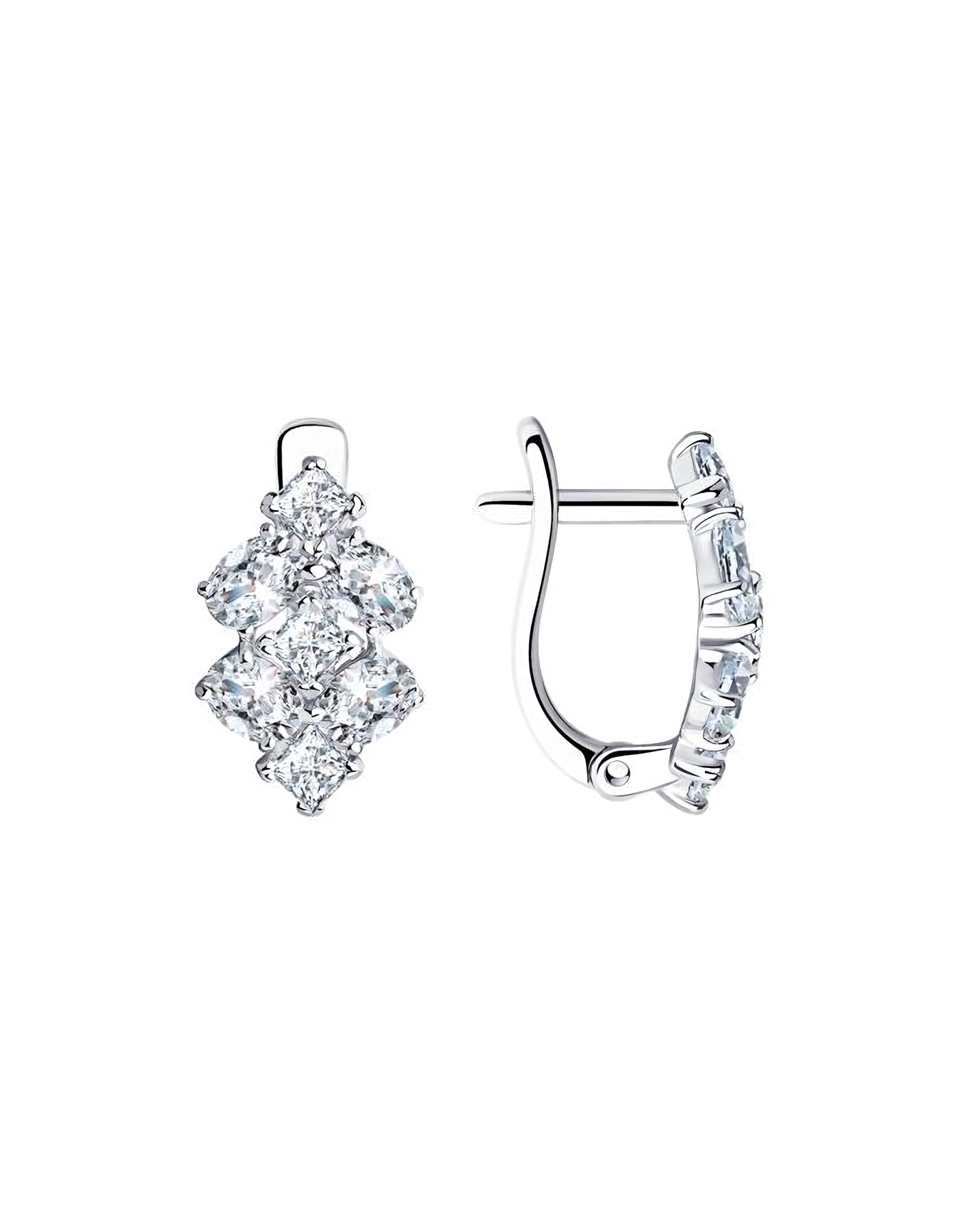 

Серьги из серебра TEO MAORI 894021706, фианит, 894021706