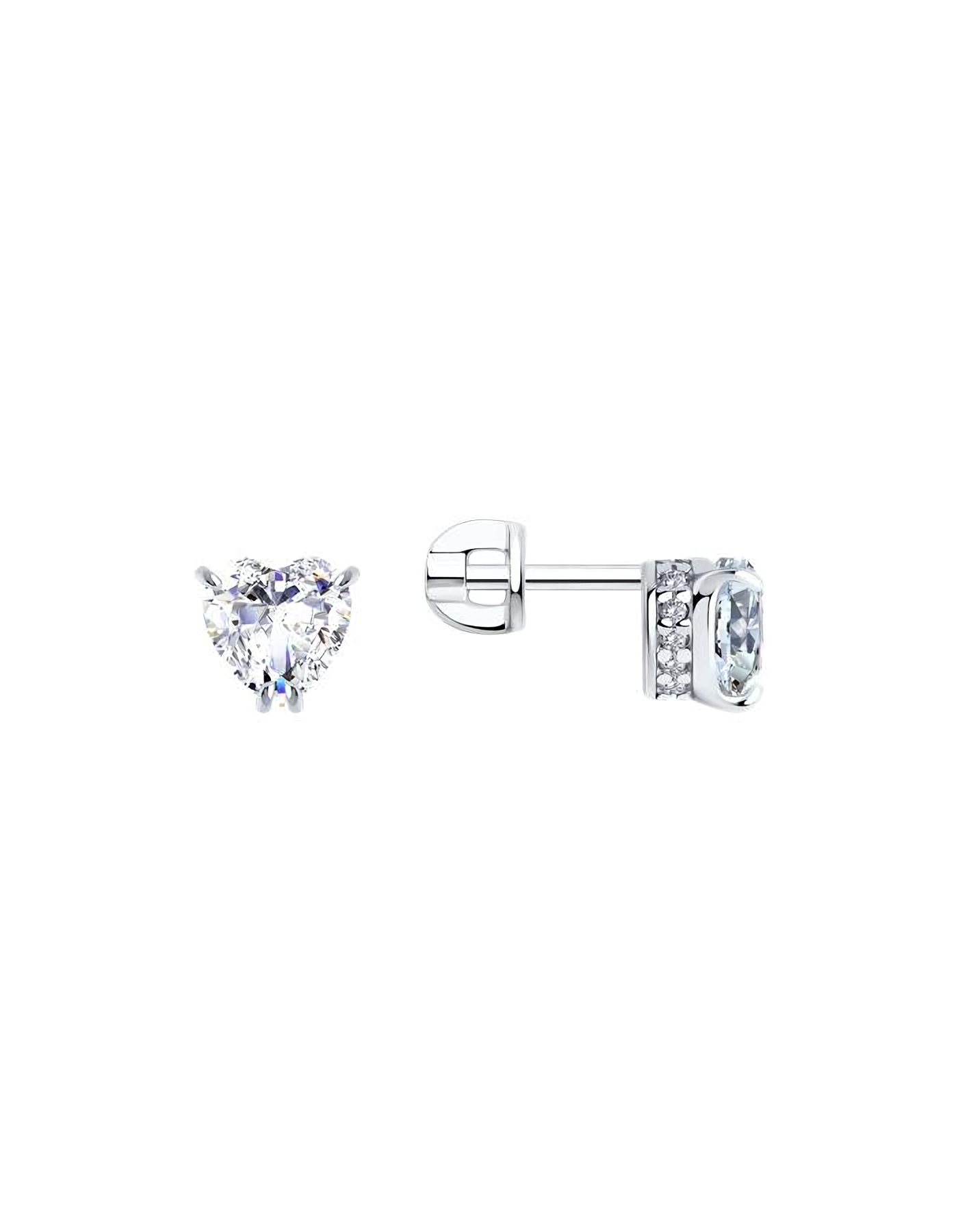 

Серьги пусеты из серебра TEO MAORI 894021742, фианит, 894021742