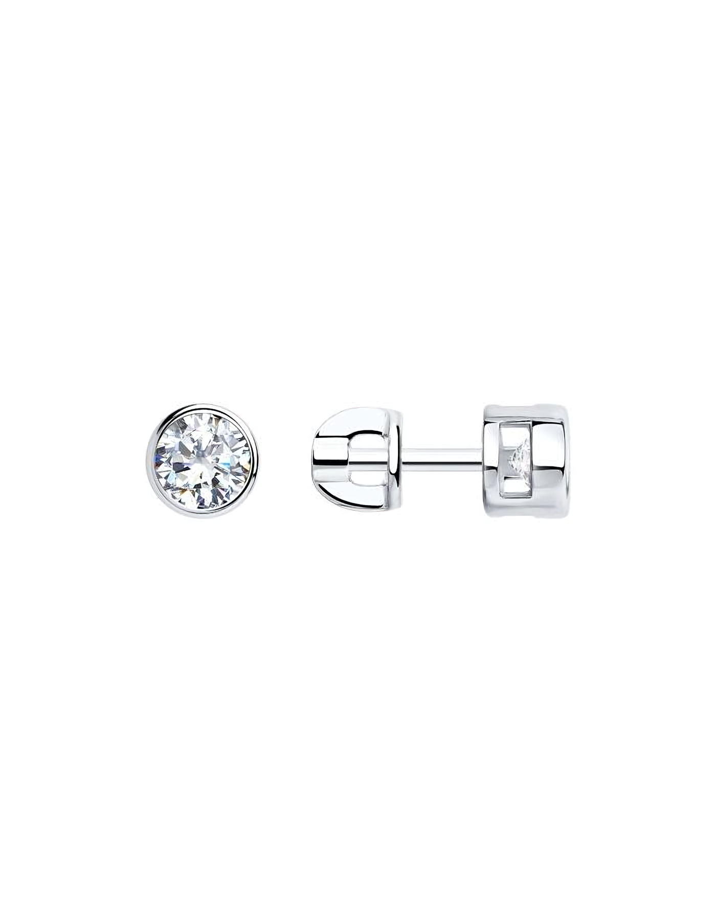 

Серьги пусеты из серебра TEO MAORI 894021745, фианит, 894021745