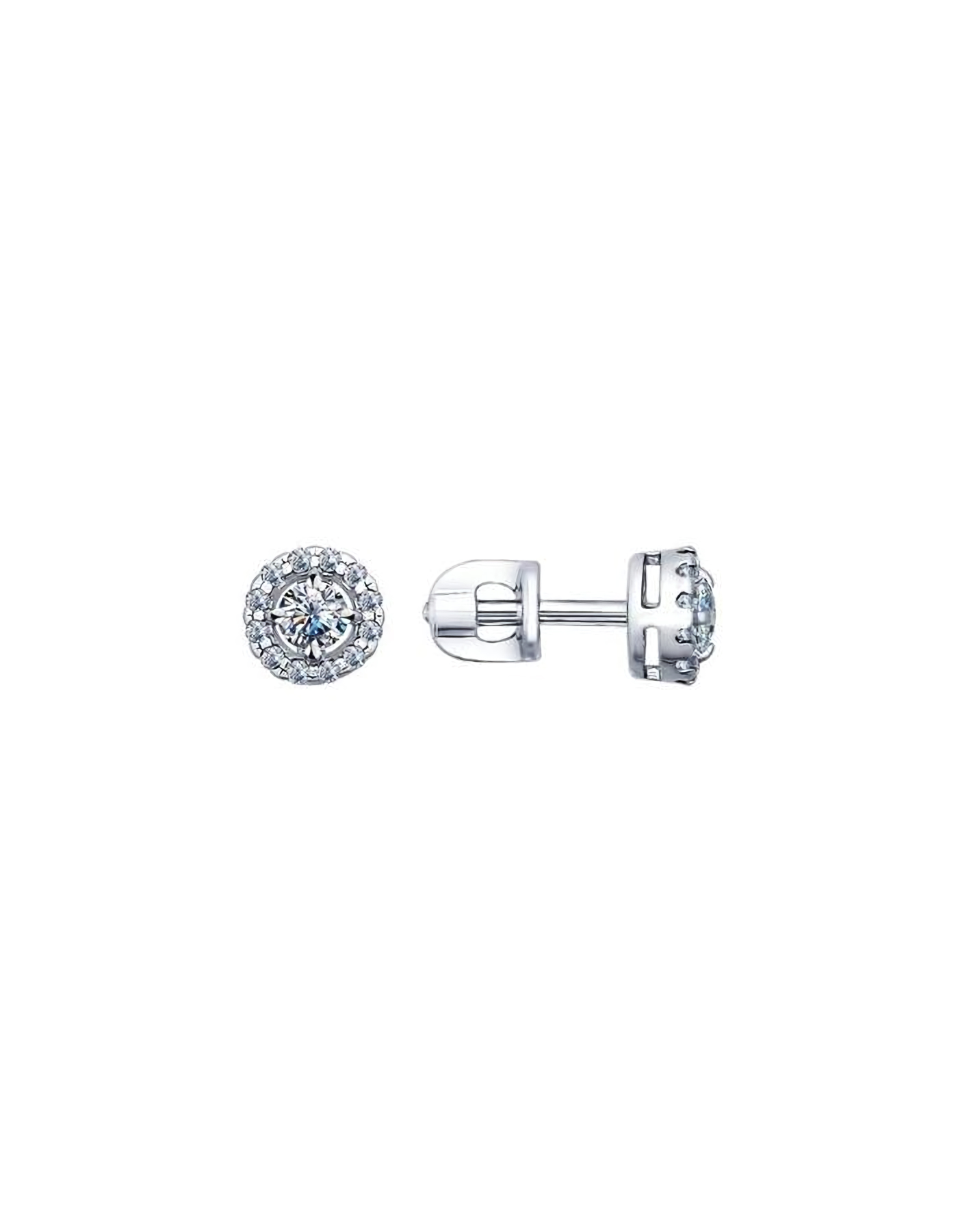 

Серьги пусеты из серебра TEO MAORI 894021761, фианит, 894021761