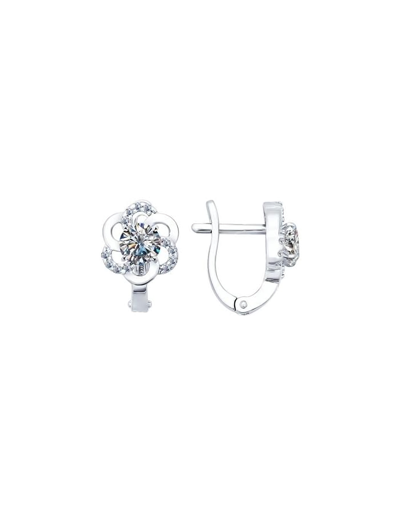 

Серьги из серебра TEO MAORI 894021781, фианит, 894021781