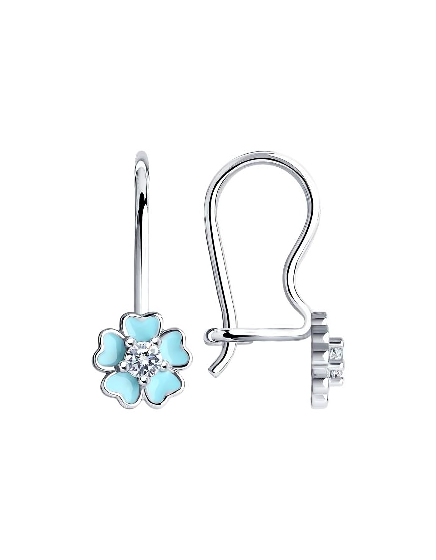 

Серьги из серебра TEO MAORI 894021818, фианит, 894021818