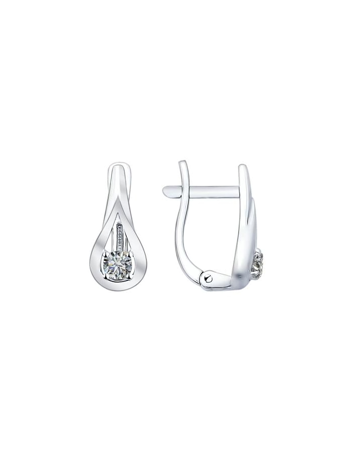 

Серьги из серебра TEO MAORI 894021825, фианит, 894021825