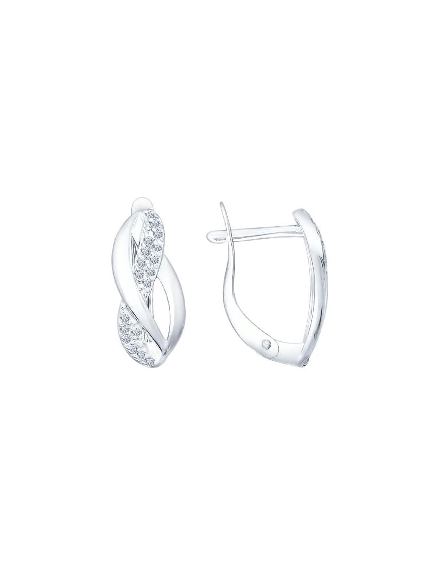 

Серьги из серебра TEO MAORI 894021839, фианит, 894021839