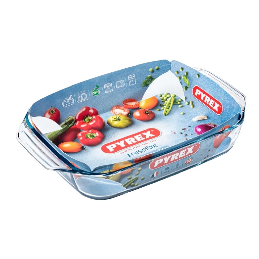 фото Форма для запекания 25х39х7 см 3.8 л прямоугольная pyrex irresistible 409b000/7046