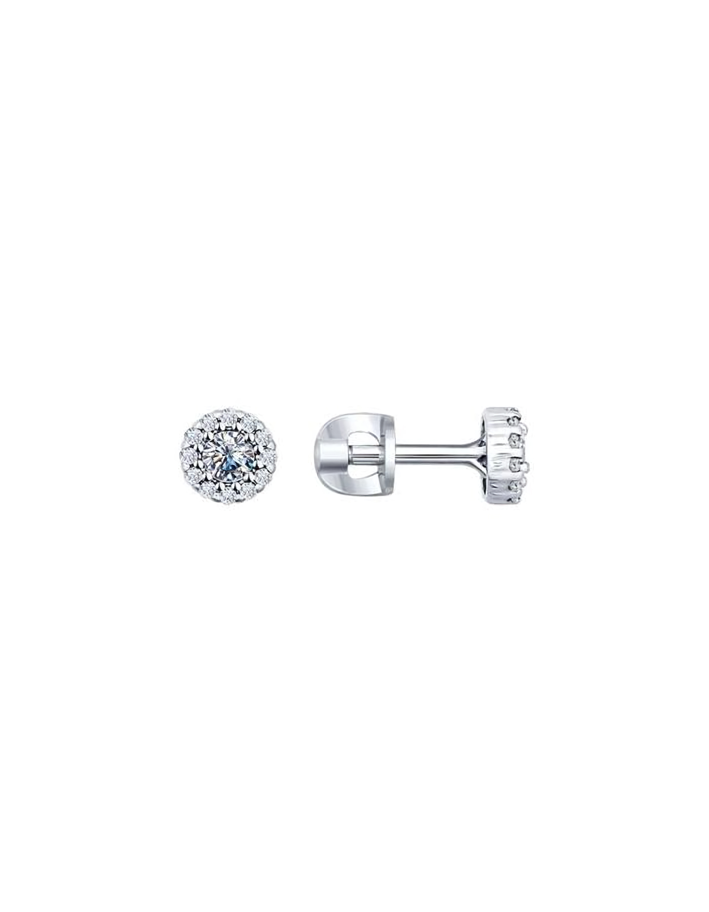 

Серьги пусеты из серебра TEO MAORI 894021887, фианит, 894021887