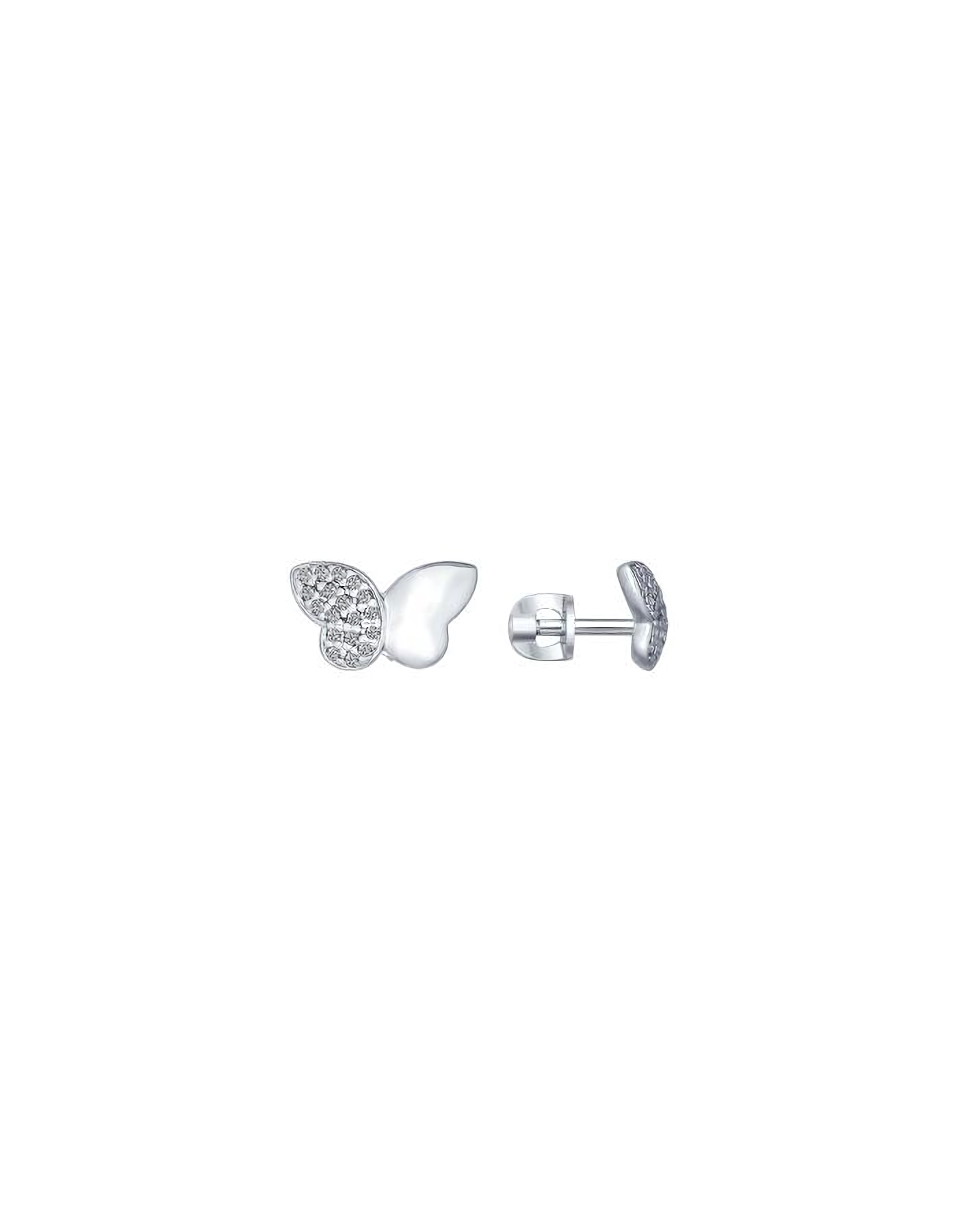 

Серьги пусеты из серебра TEO MAORI 894022196, фианит, 894022196