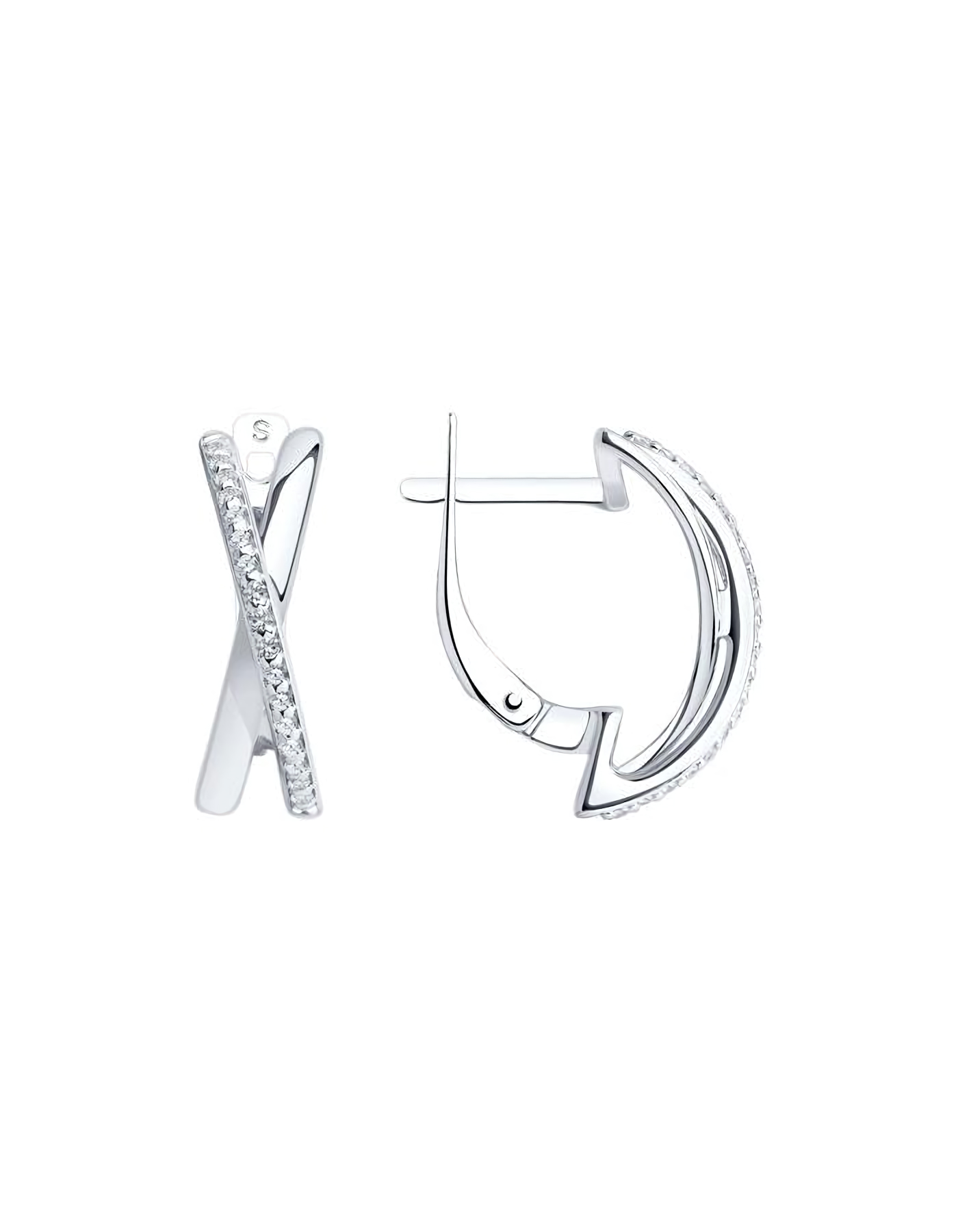 

Серьги из серебра TEO MAORI 894022220, фианит, 894022220