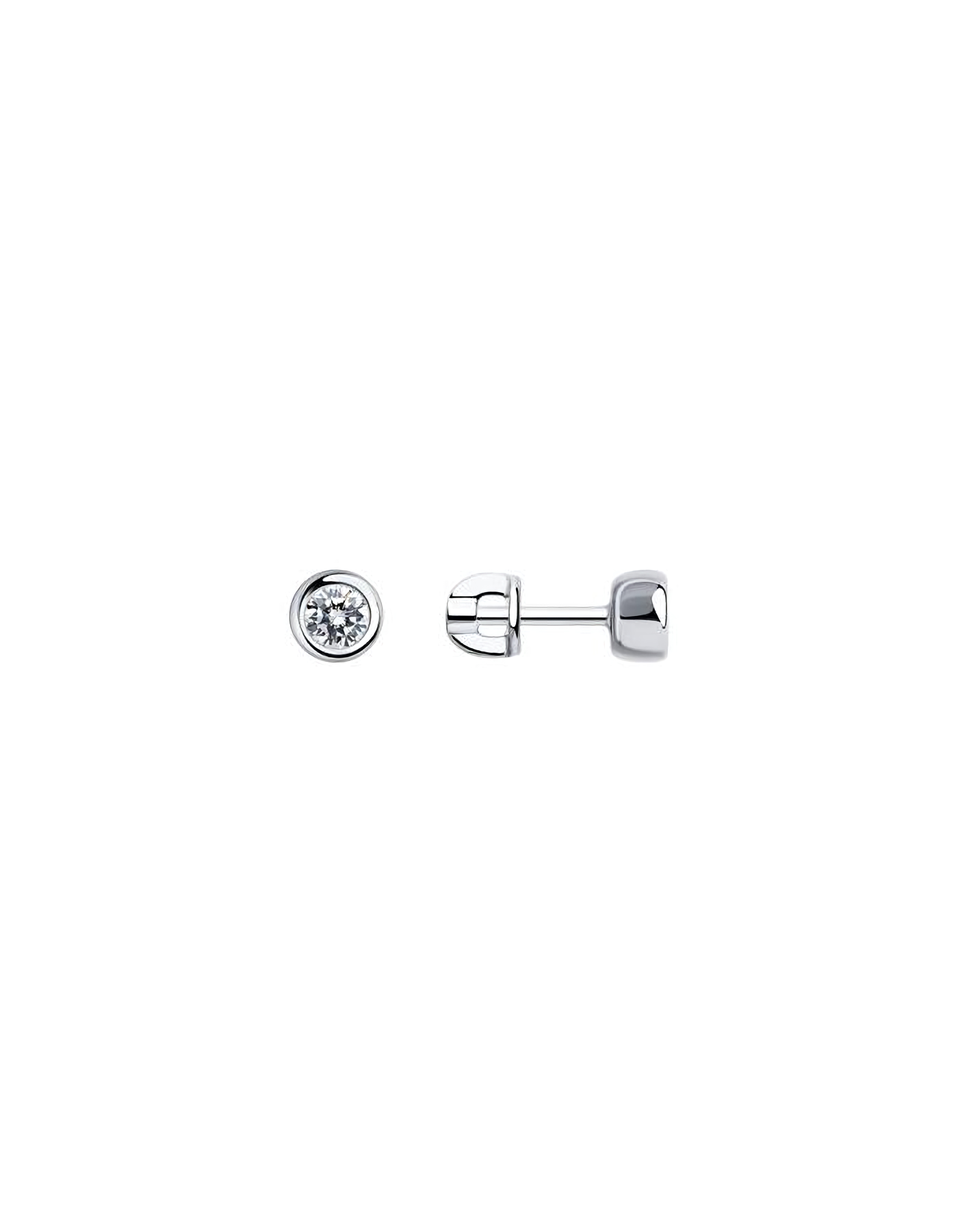 

Серьги пусеты из серебра TEO MAORI 894022234, фианит, 894022234