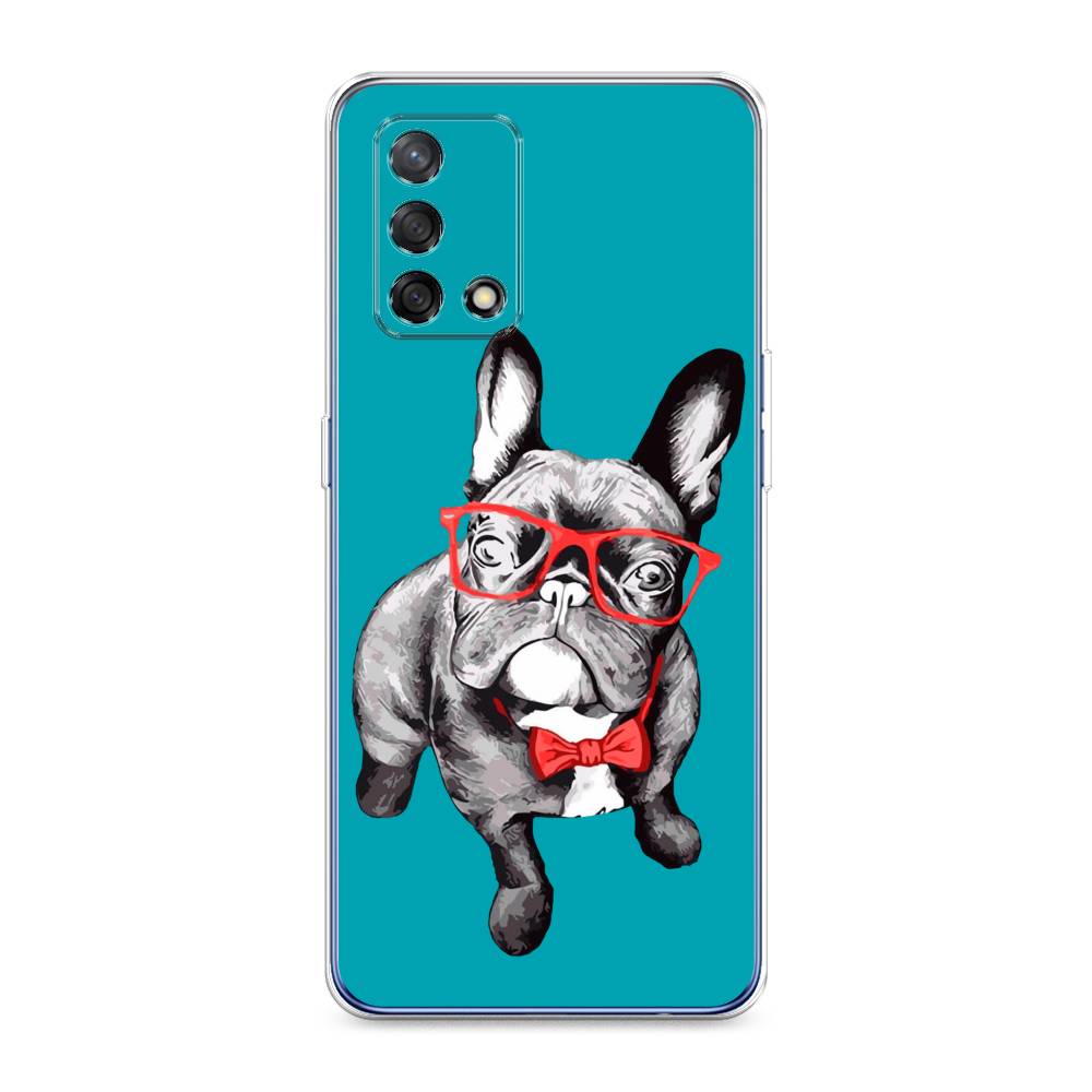 

Чехол на OPPO A74 4G "Французский бульдог", 256050-1