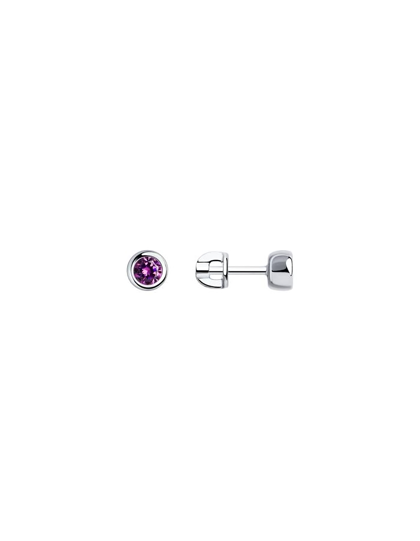 

Серьги пусеты из серебра TEO MAORI 894022236, фианит, 894022236