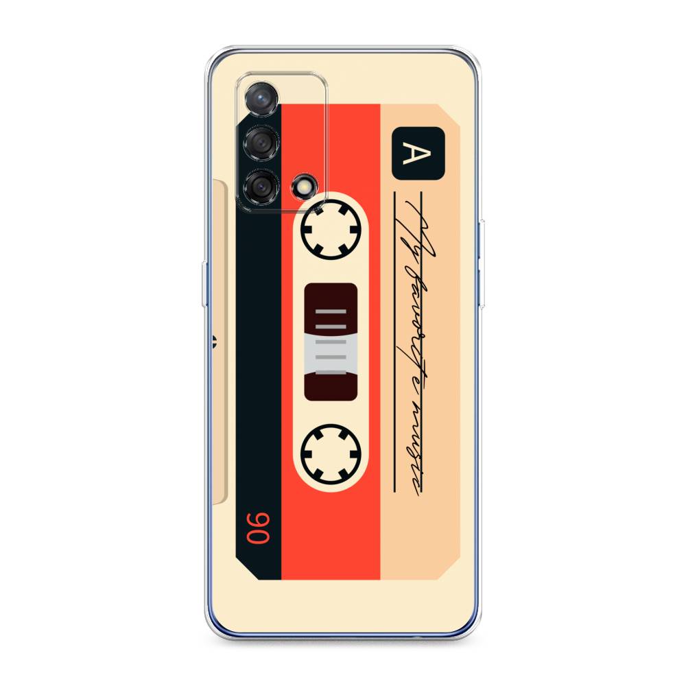 

Чехол на OPPO A74 4G "Бежевая кассета", Черный;красный;бежевый, 256050-6