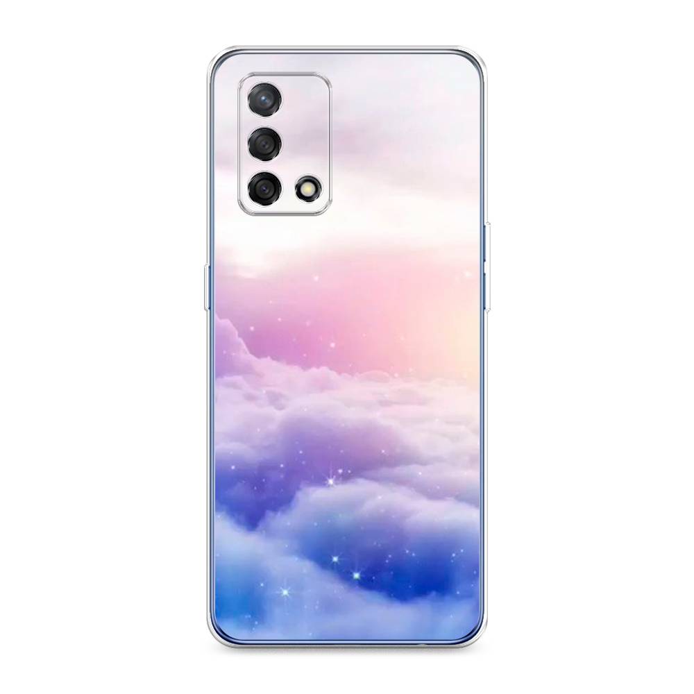 

Чехол на OPPO A74 4G "Небеса", Голубой;белый;розовый, 256050-2
