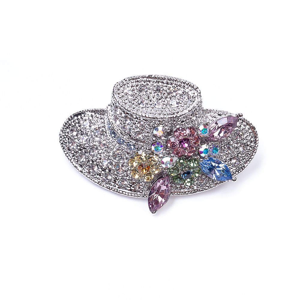 

Брошь из бижутерного сплава с swarovski Moon Paris MoS-22.03-023, MoS-22.03-023