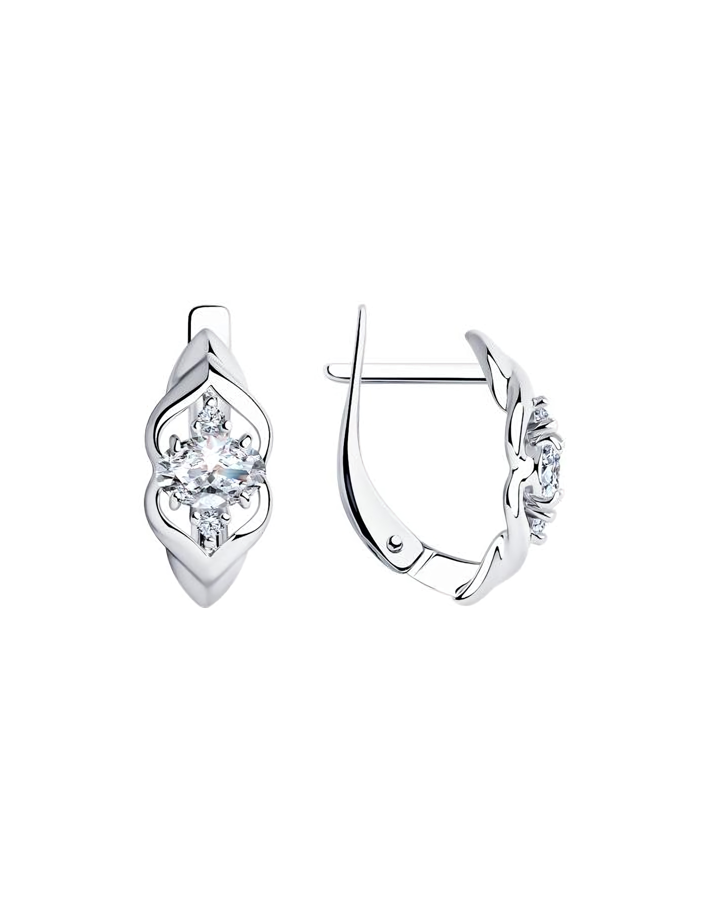 

Серьги из серебра TEO MAORI 894022357, фианит, 894022357