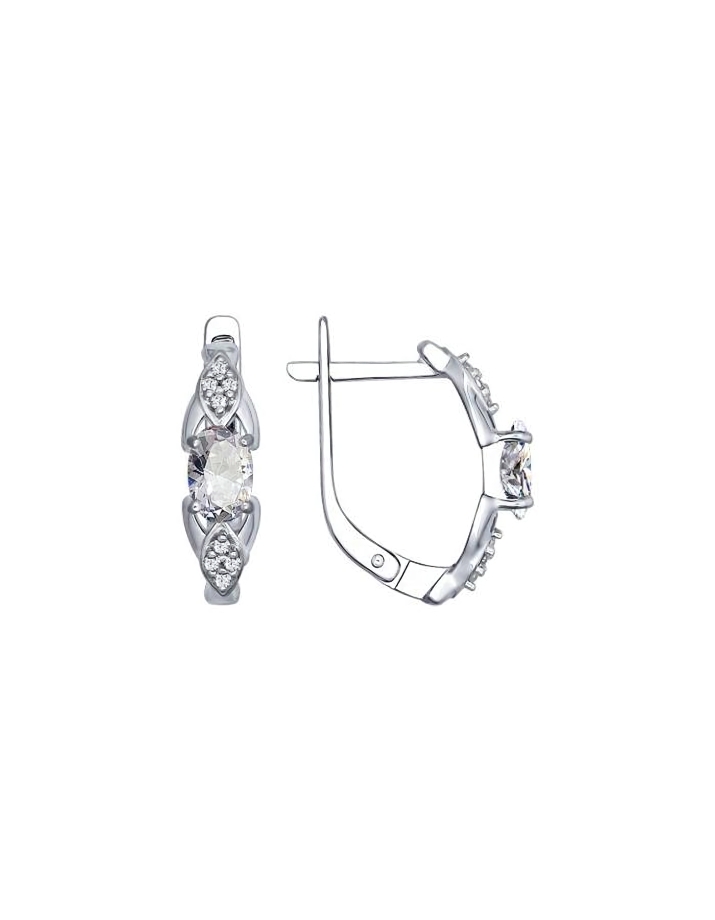 

Серьги из серебра TEO MAORI 894022365, фианит, 894022365