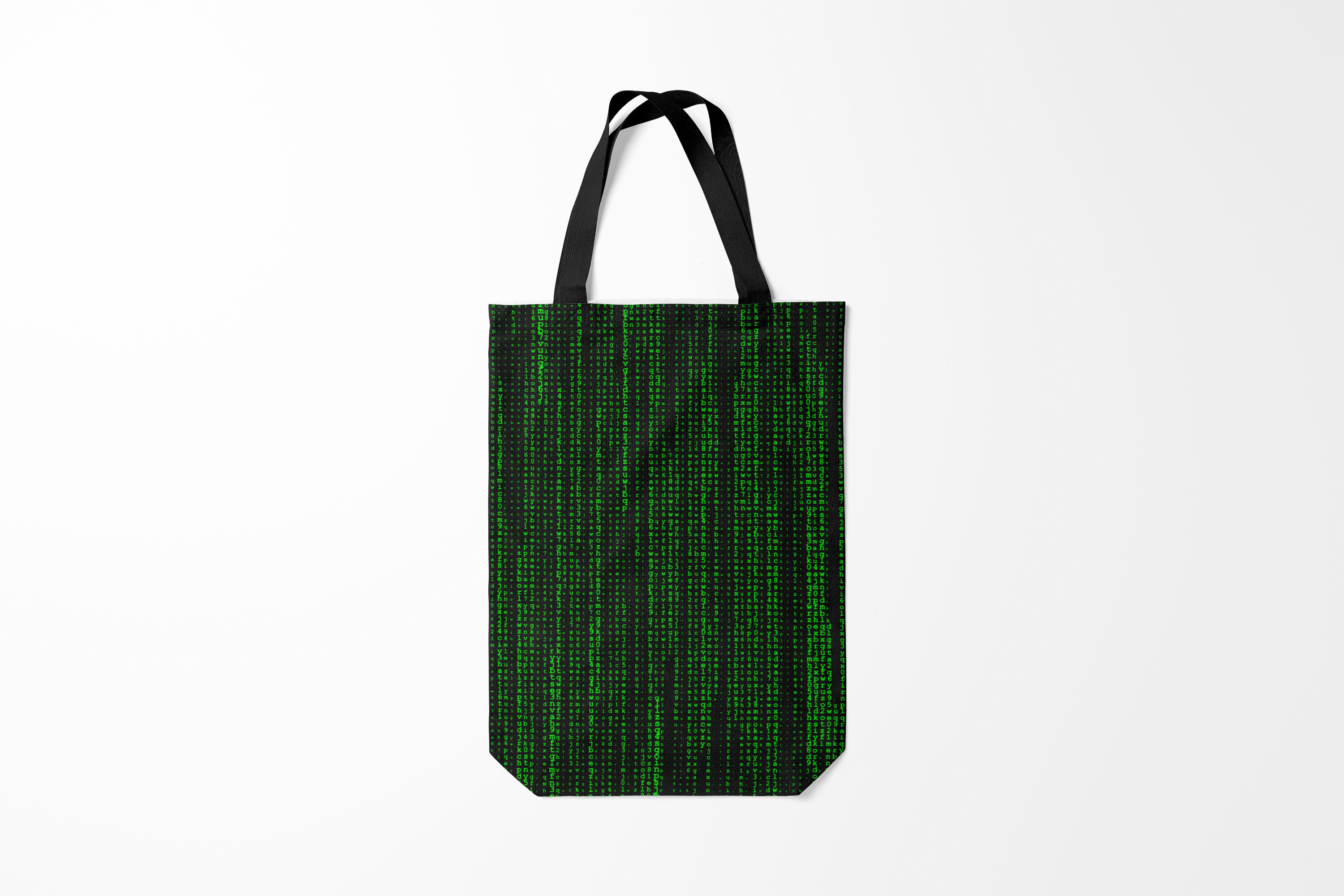 

Сумка шoппер унисекс Burnettie Принты для программистов Matrix, черный, Принты для программистов Matrix