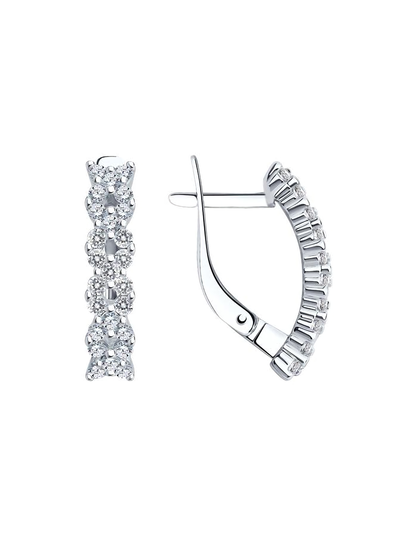 

Серьги из серебра TEO MAORI 894022398, фианит, 894022398