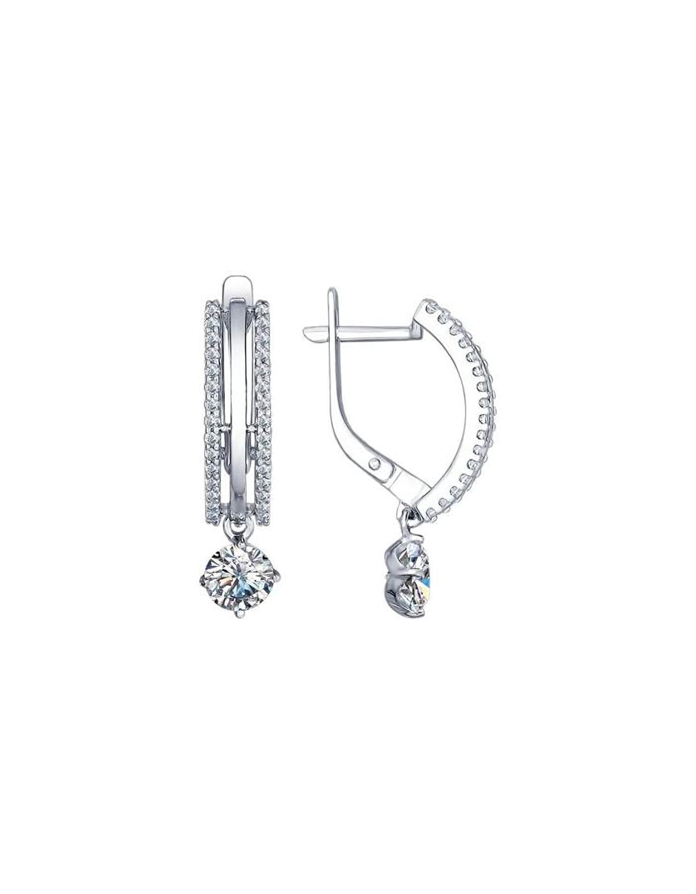 

Серьги из серебра TEO MAORI 894022403, фианит, 894022403