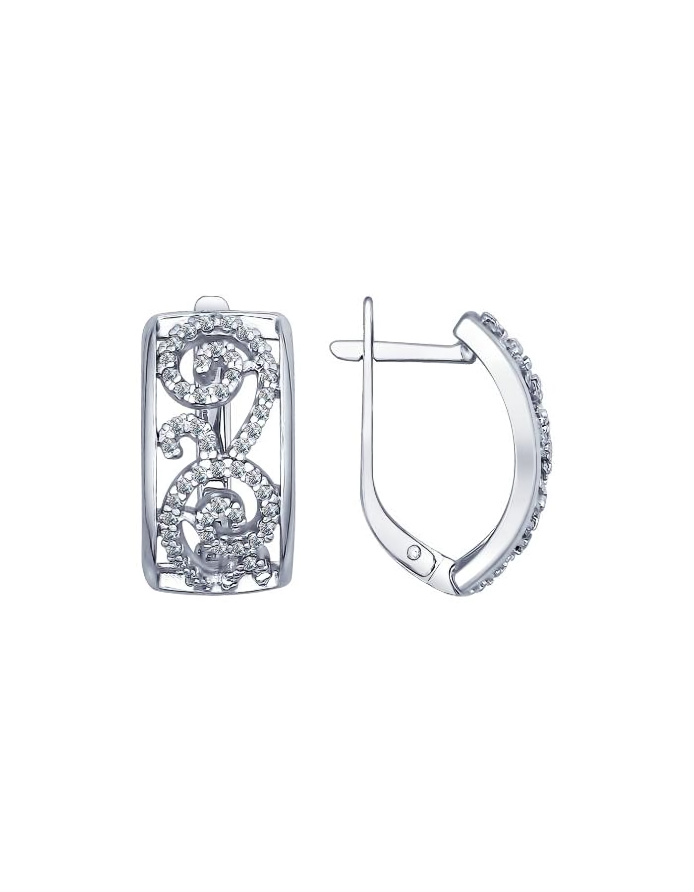 

Серьги из серебра TEO MAORI 894022453, фианит, 894022453