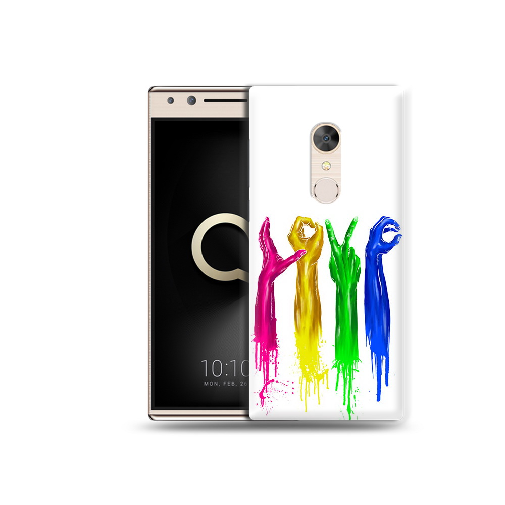 

Чехол MyPads Tocco для Alcatel 5 яркие руки love (PT110913.675.707), Прозрачный, Tocco