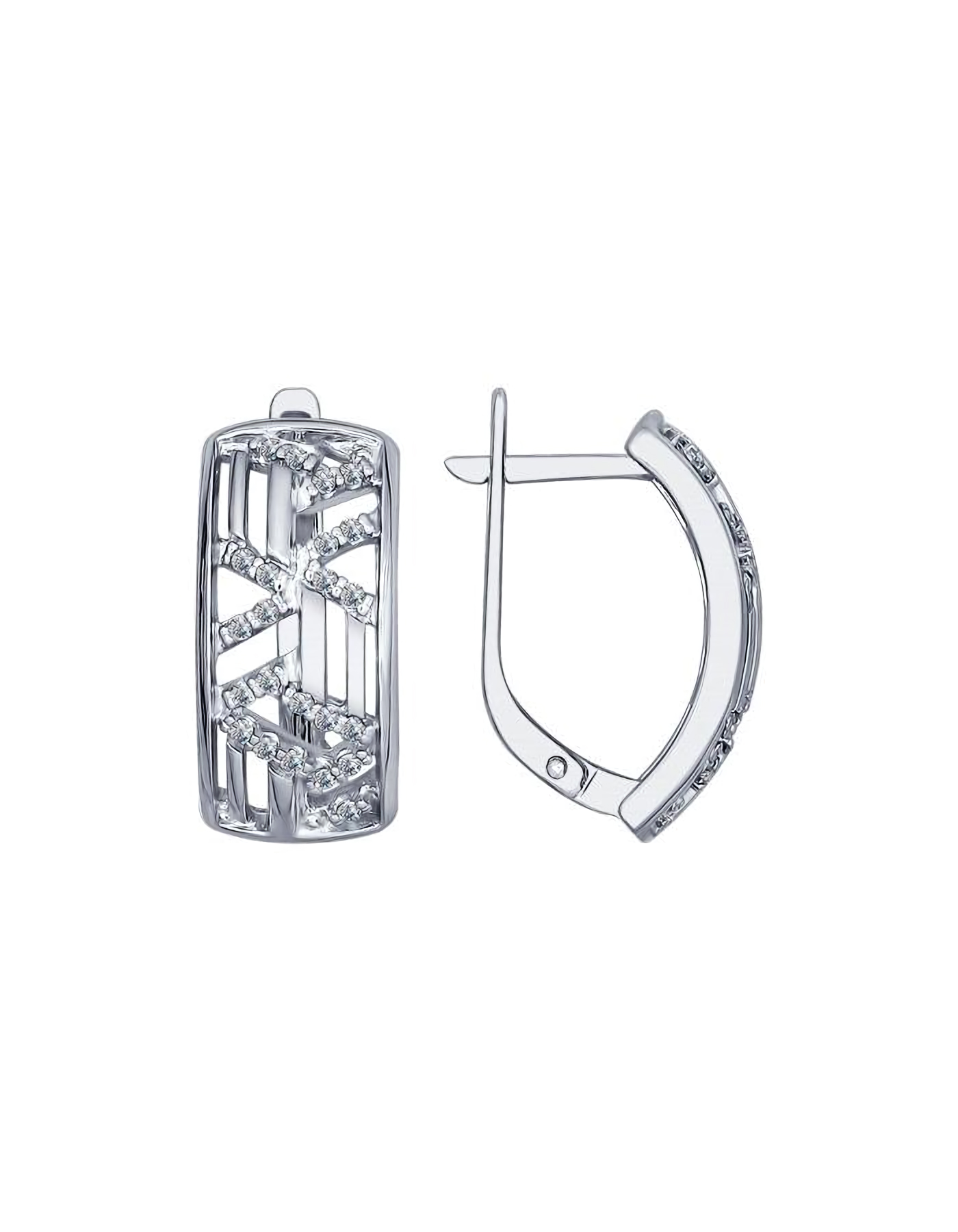 

Серьги из серебра TEO MAORI 894022462, фианит, 894022462