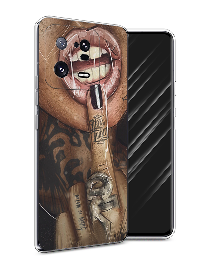 

Чехол Awog на Xiaomi 13 Pro 5G "Девушка с татуировками", Бежевый;розовый;черный, 317350-9