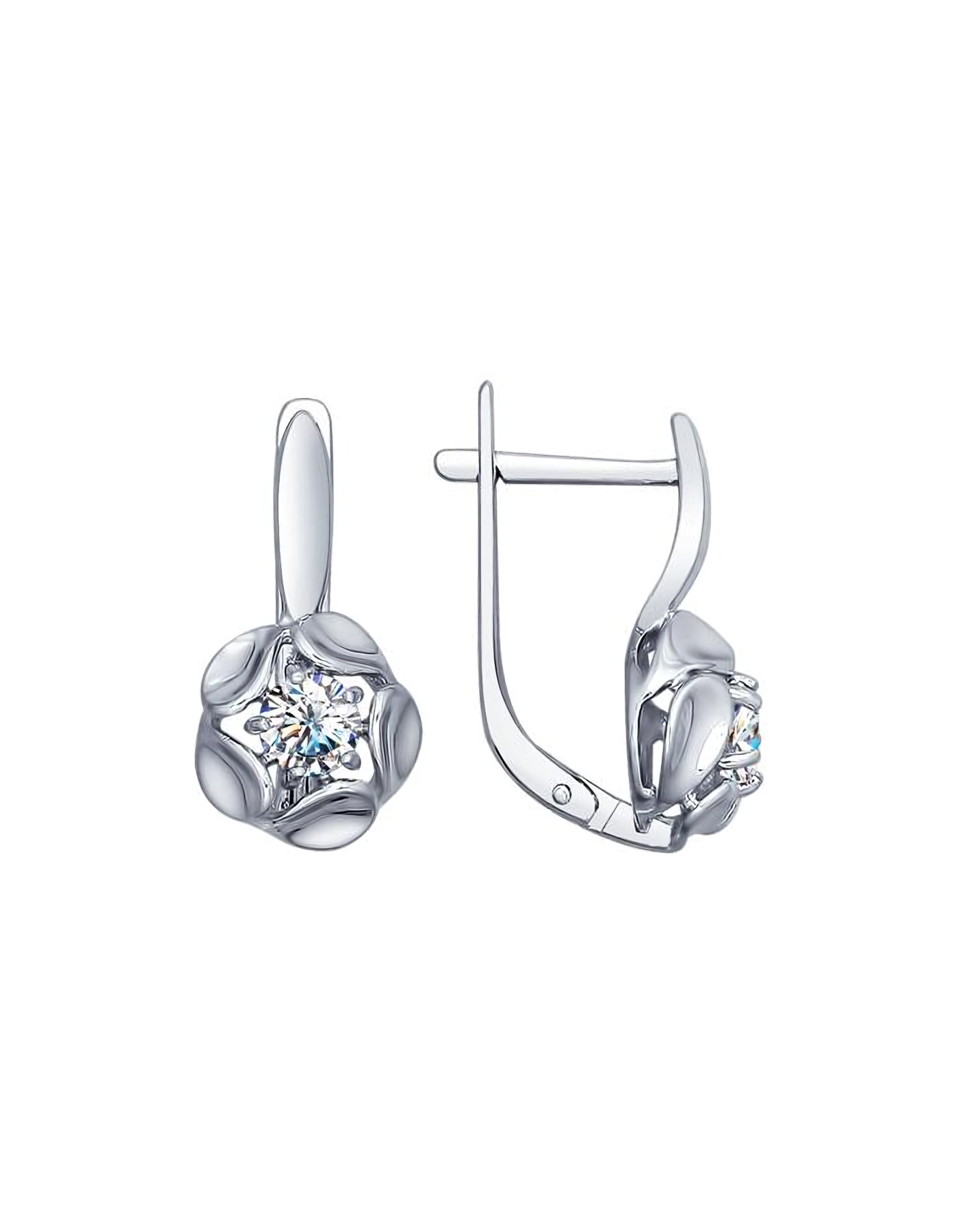 

Серьги из серебра TEO MAORI 894022466, фианит, 894022466